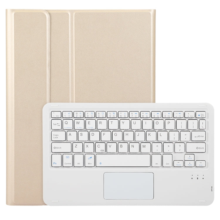 For iPad Pro 11 2024 A13B-A Lambskin Texture Bluetooth Touch Square Keyboard Leather Tablet Case with Pen Slot
