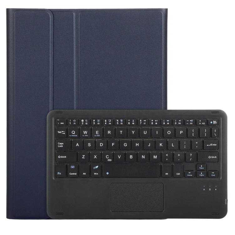 For iPad Pro 11 2024 A13B-A Lambskin Texture Bluetooth Touch Square Keyboard Leather Tablet Case with Pen Slot