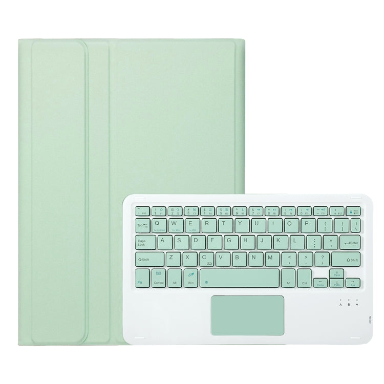 For iPad Pro 11 2024 A13B-A Lambskin Texture Bluetooth Touch Square Keyboard Leather Tablet Case with Pen Slot