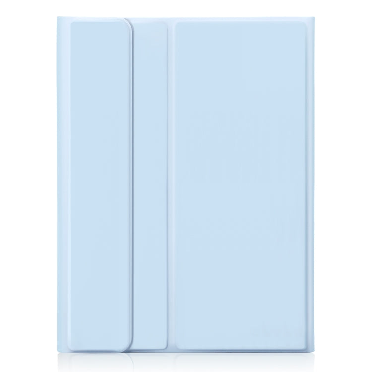 For iPad Pro 11 2024 A13B-A Lambskin Texture Bluetooth Touch Square Keyboard Leather Tablet Case with Pen Slot