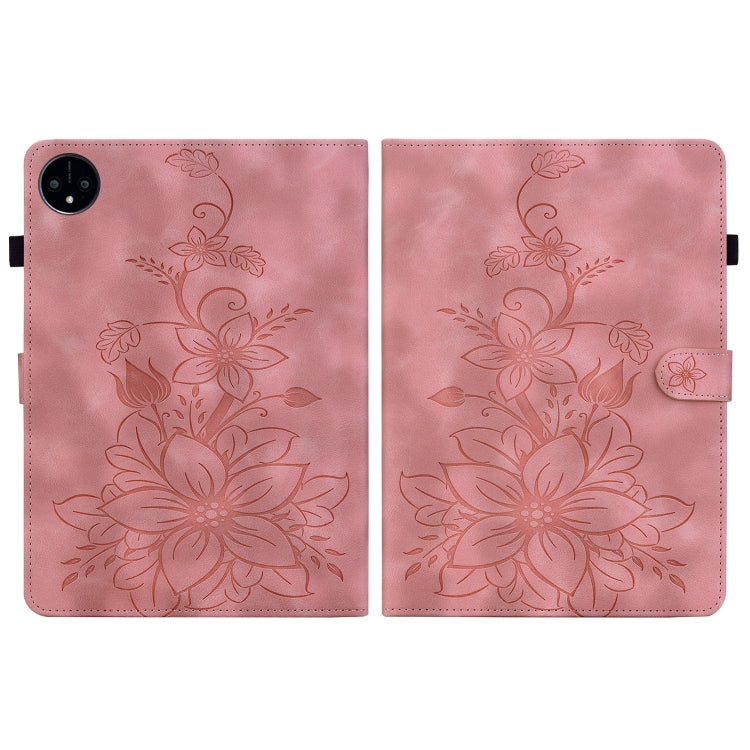 For Huawei MatePad Pro 11 2022 Lily Embossed Leather Tablet Case