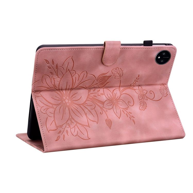For Huawei MatePad Pro 11 2022 Lily Embossed Leather Tablet Case