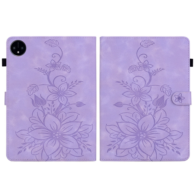 For Huawei MatePad Pro 11 2022 Lily Embossed Leather Tablet Case