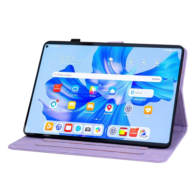 For Huawei MatePad Pro 11 2022 Lily Embossed Leather Tablet Case