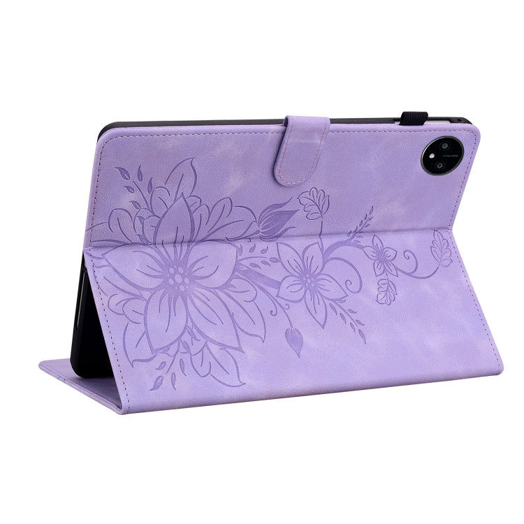 For Huawei MatePad Pro 11 2022 Lily Embossed Leather Tablet Case