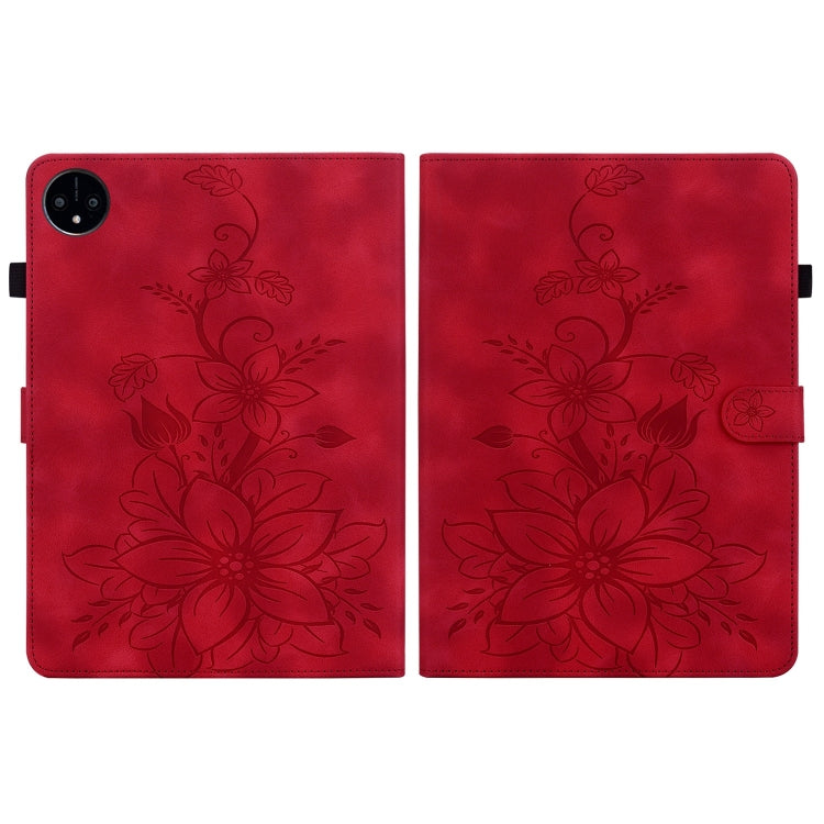 For Huawei MatePad Pro 11 2022 Lily Embossed Leather Tablet Case