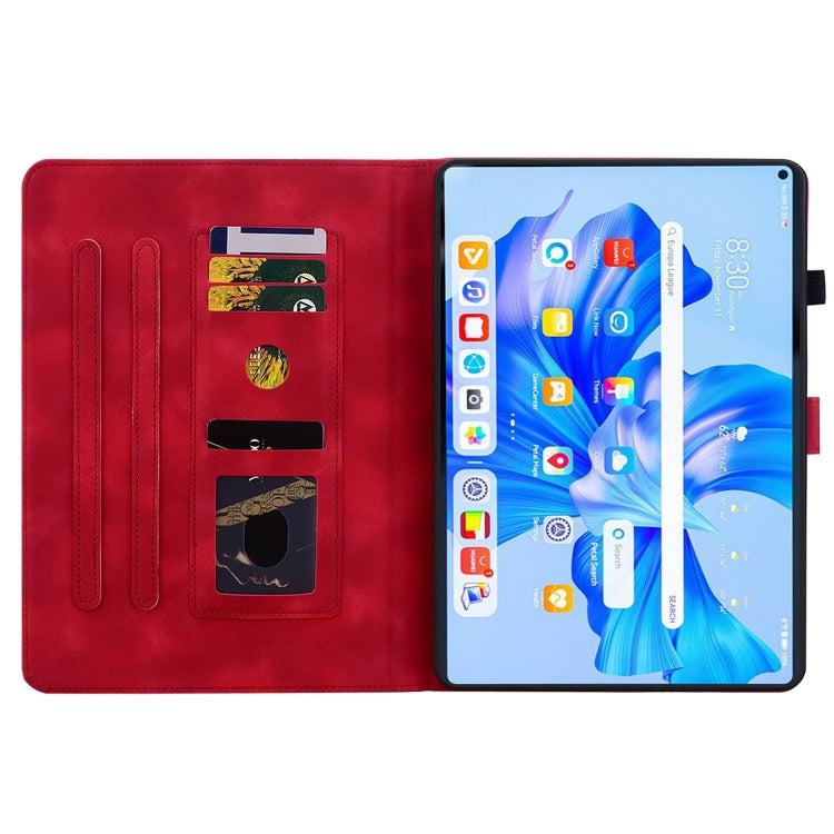 For Huawei MatePad Pro 11 2022 Lily Embossed Leather Tablet Case