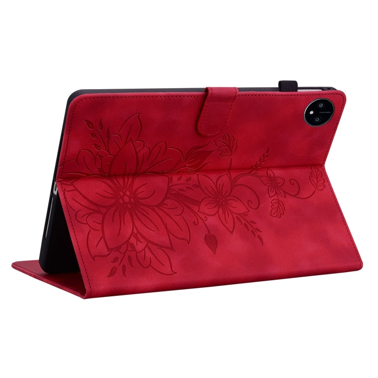 For Huawei MatePad Pro 11 2022 Lily Embossed Leather Tablet Case
