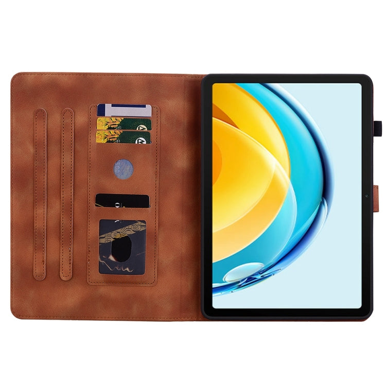 For Huawei MatePad SE 10.4 Lily Embossed Leather Tablet Case
