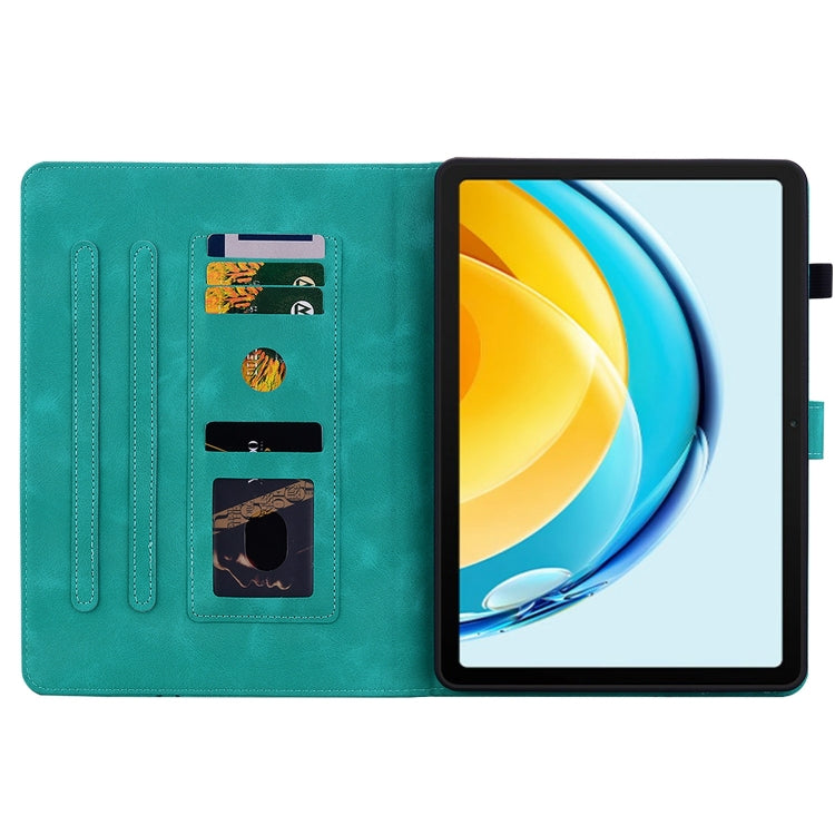 For Huawei MatePad SE 10.4 Lily Embossed Leather Tablet Case