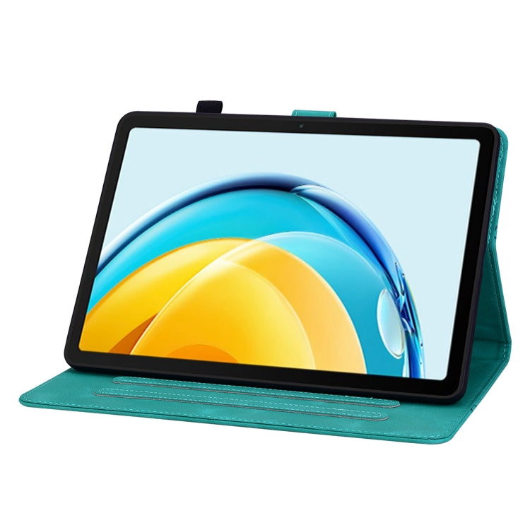 For Huawei MatePad SE 10.4 Lily Embossed Leather Tablet Case