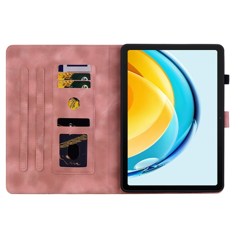For Huawei MatePad SE 10.4 Lily Embossed Leather Tablet Case