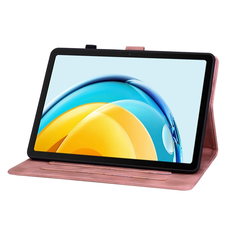For Huawei MatePad SE 10.4 Lily Embossed Leather Tablet Case