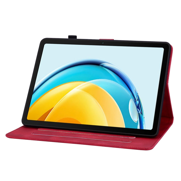 For Huawei MatePad SE 10.4 Lily Embossed Leather Tablet Case