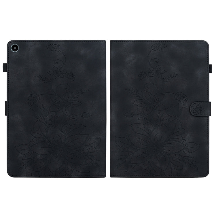 For Huawei MatePad SE 10.4 Lily Embossed Leather Tablet Case