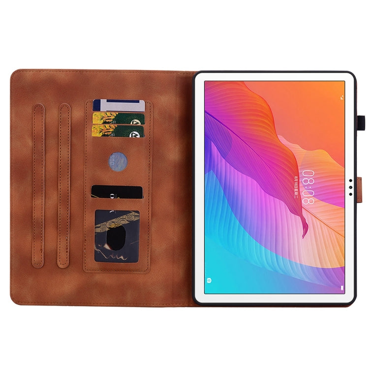 For Huawei MatePad T 10s / Enjoy Tablet 2 Lily Embossed Leather Tablet Case