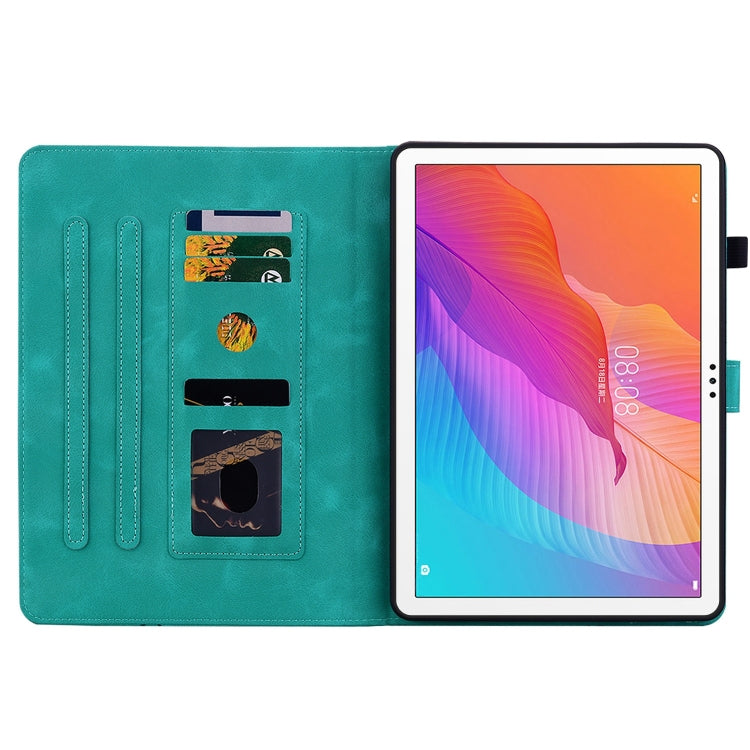 For Huawei MatePad T 10s / Enjoy Tablet 2 Lily Embossed Leather Tablet Case