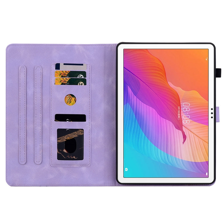For Huawei MatePad T 10s / Enjoy Tablet 2 Lily Embossed Leather Tablet Case
