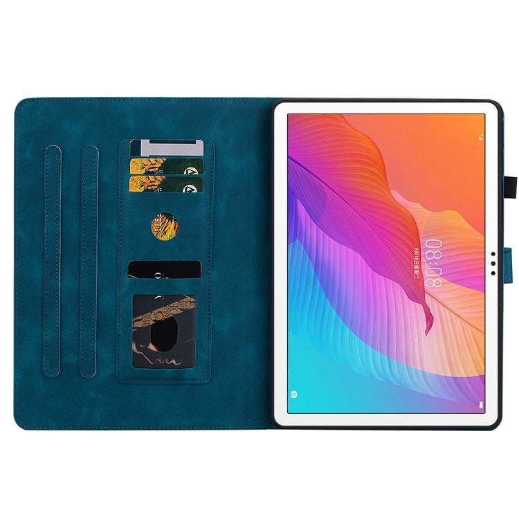 For Huawei MatePad T 10s / Enjoy Tablet 2 Lily Embossed Leather Tablet Case