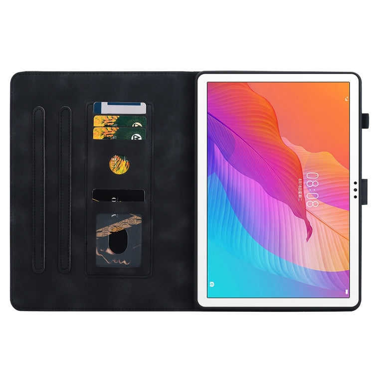 For Huawei MatePad T 10s / Enjoy Tablet 2 Lily Embossed Leather Tablet Case