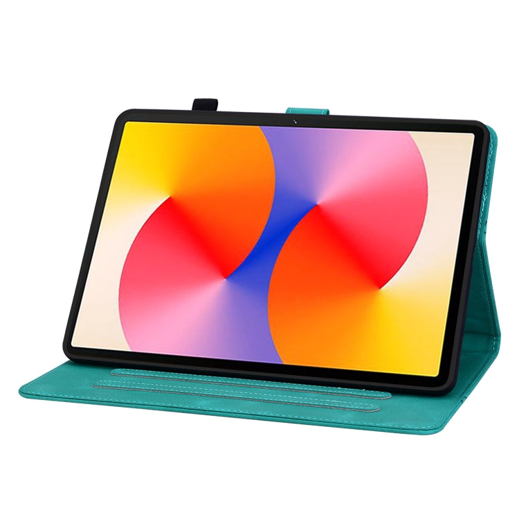 For Huawei MatePad SE 11 2024 Lily Embossed Leather Tablet Case
