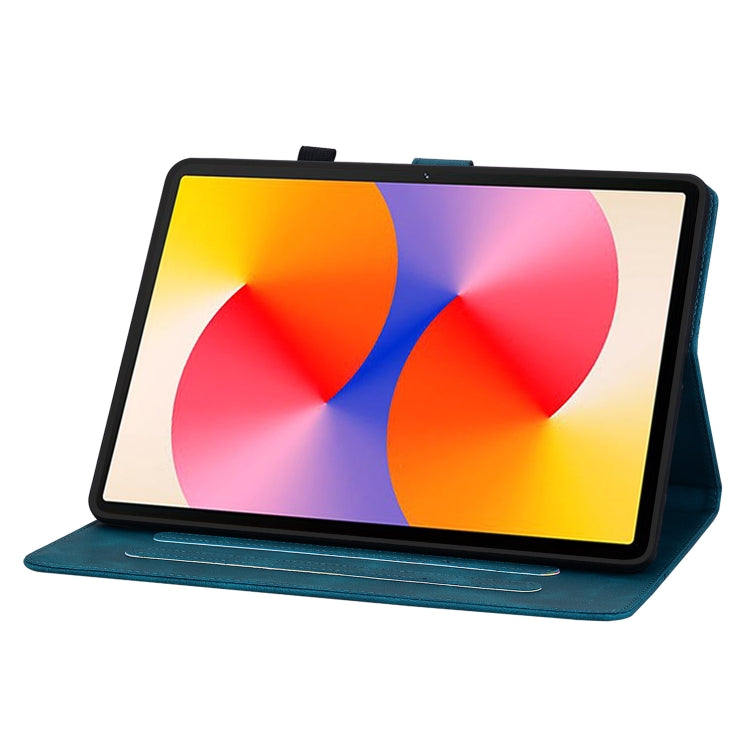 For Huawei MatePad SE 11 2024 Lily Embossed Leather Tablet Case