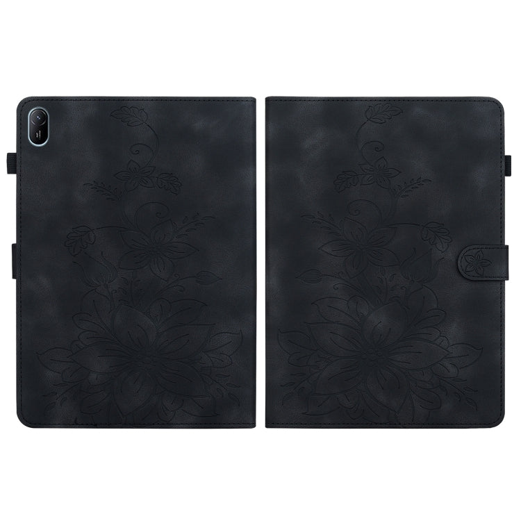 For Huawei MatePad SE 11 2024 Lily Embossed Leather Tablet Case