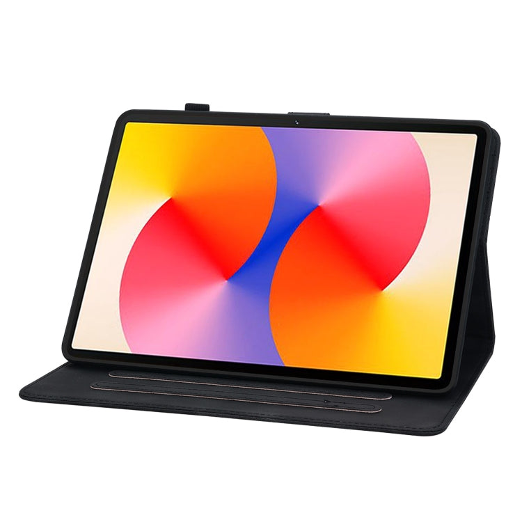 For Huawei MatePad SE 11 2024 Lily Embossed Leather Tablet Case