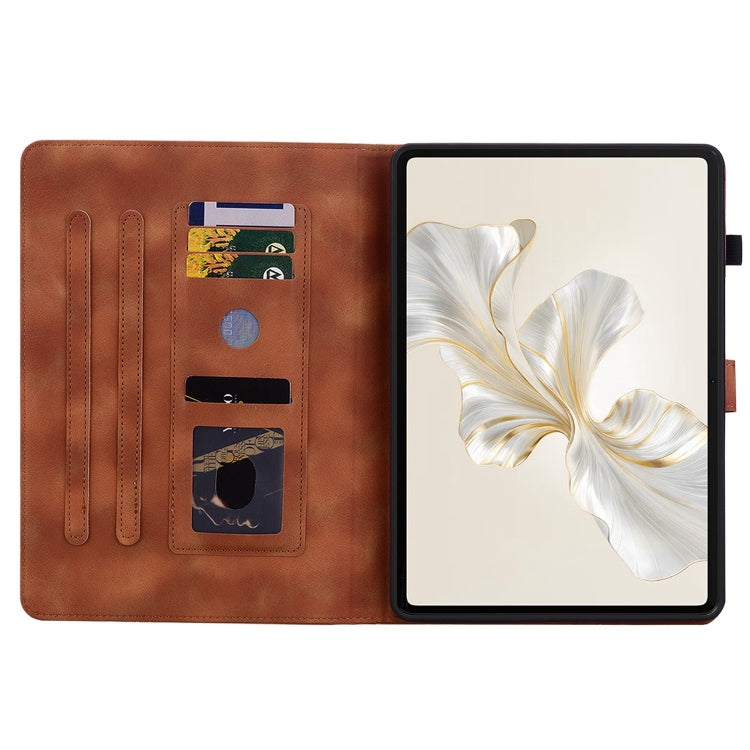 For Honor Pad 9 12.1 Lily Embossed Leather Tablet Case