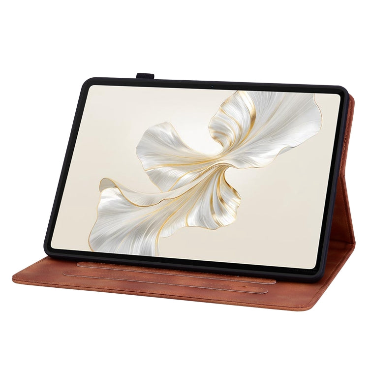 For Honor Pad 9 12.1 Lily Embossed Leather Tablet Case