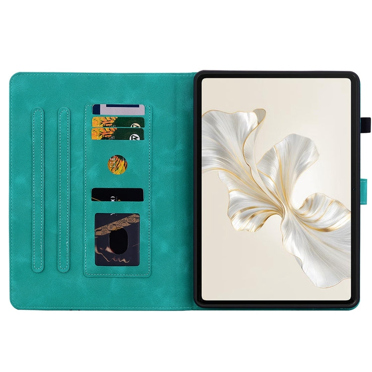 For Honor Pad 9 12.1 Lily Embossed Leather Tablet Case