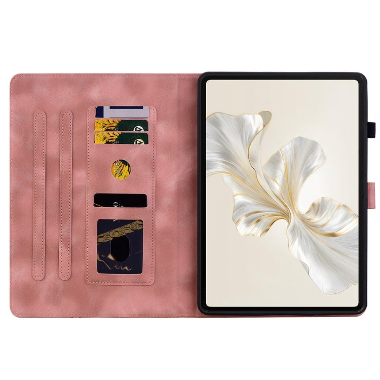 For Honor Pad 9 12.1 Lily Embossed Leather Tablet Case