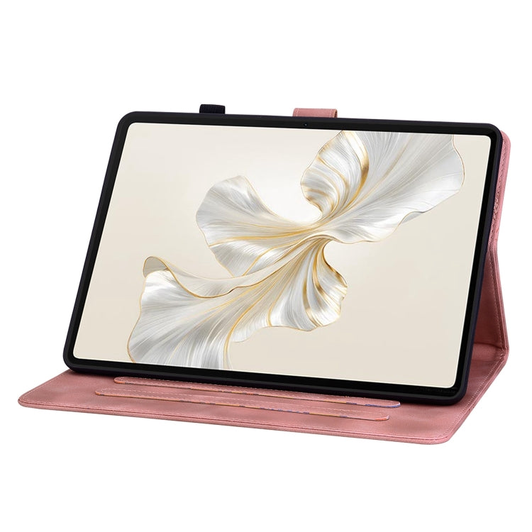 For Honor Pad 9 12.1 Lily Embossed Leather Tablet Case