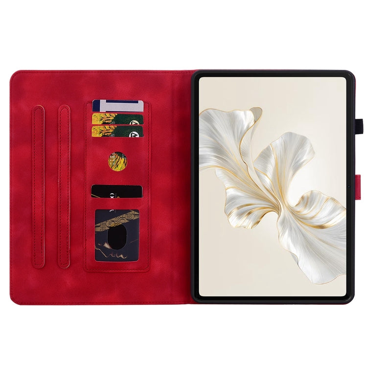 For Honor Pad 9 12.1 Lily Embossed Leather Tablet Case