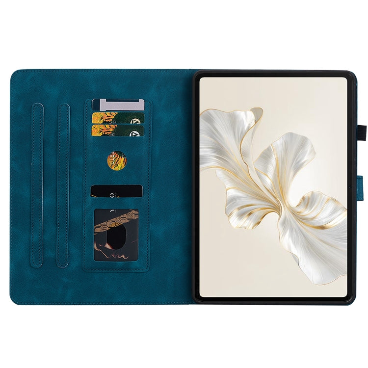 For Honor Pad 9 12.1 Lily Embossed Leather Tablet Case