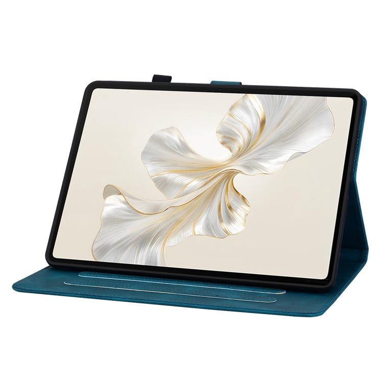 For Honor Pad 9 12.1 Lily Embossed Leather Tablet Case