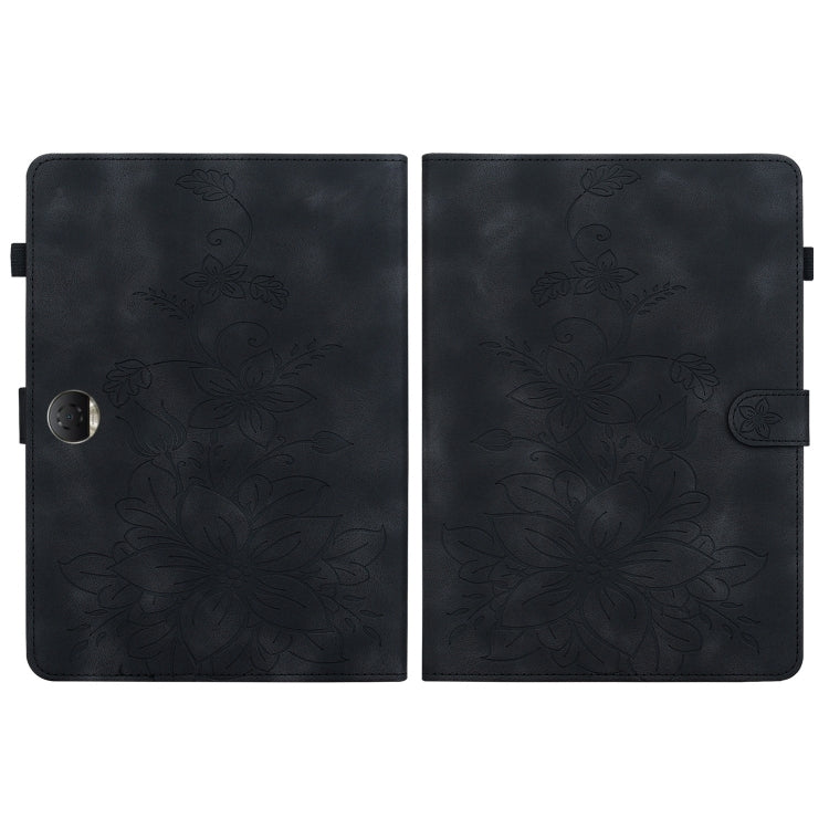 For Honor Pad 9 12.1 Lily Embossed Leather Tablet Case