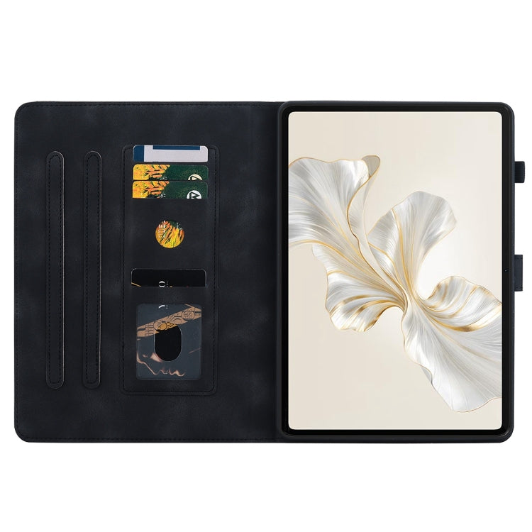 For Honor Pad 9 12.1 Lily Embossed Leather Tablet Case