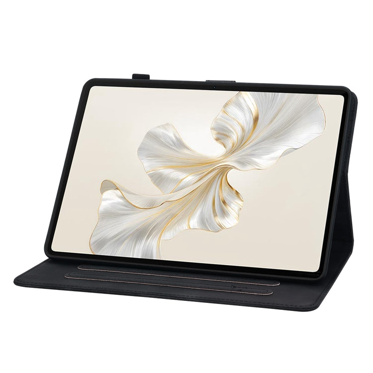 For Honor Pad 9 12.1 Lily Embossed Leather Tablet Case