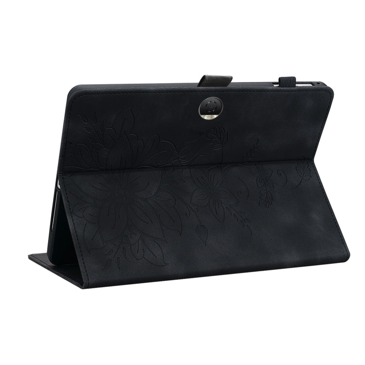 For Honor Pad 9 12.1 Lily Embossed Leather Tablet Case