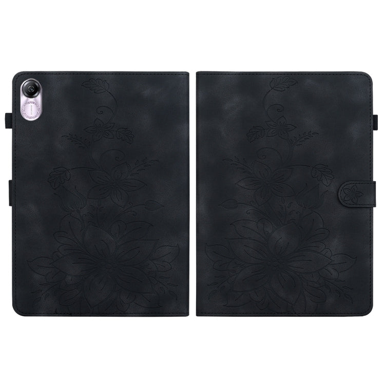 For Honor Pad X8 Pro / X9 2023 Lily Embossed Leather Tablet Case