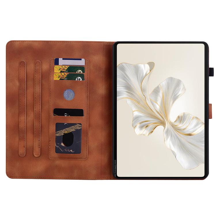 For Honor Pad X9a Lily Embossed Leather Tablet Case