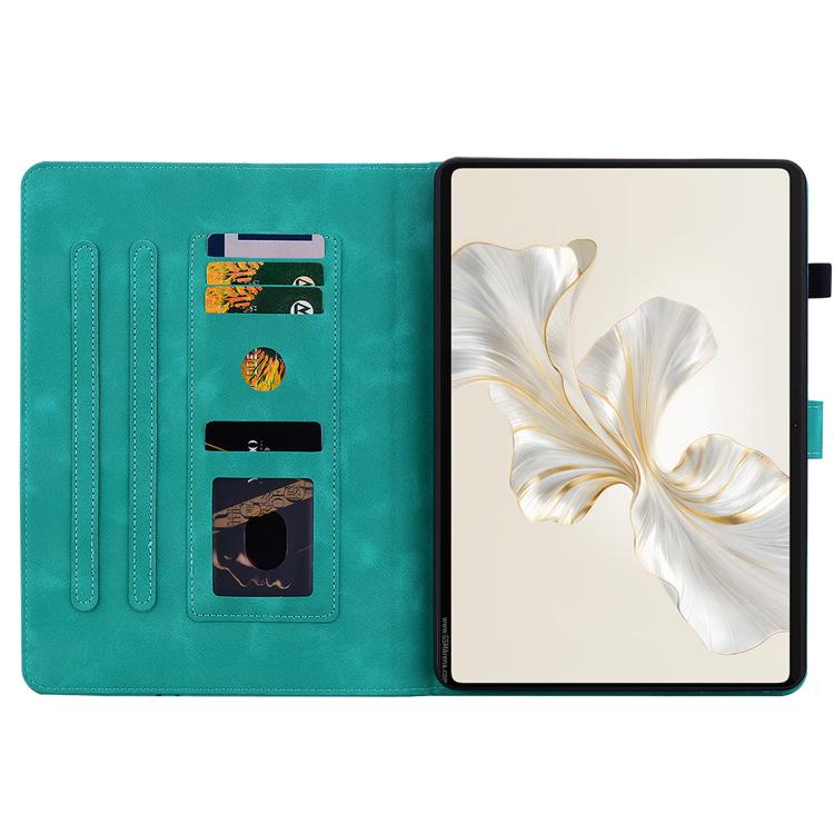 For Honor Pad X9a Lily Embossed Leather Tablet Case