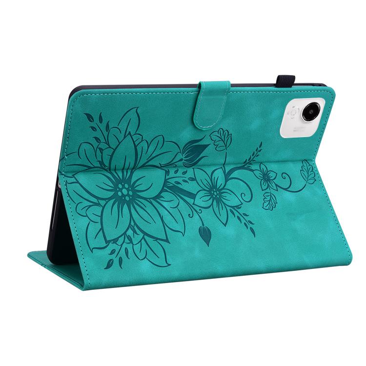For Honor Pad X9a Lily Embossed Leather Tablet Case