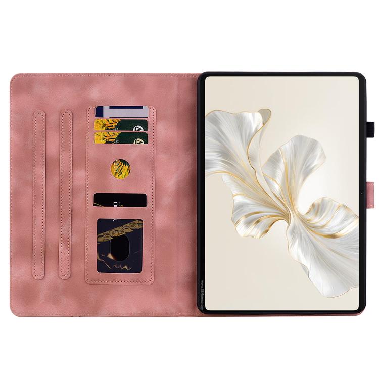 For Honor Pad X9a Lily Embossed Leather Tablet Case