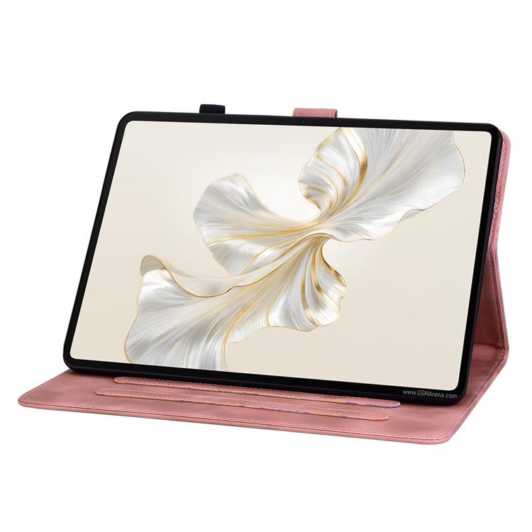 For Honor Pad X9a Lily Embossed Leather Tablet Case