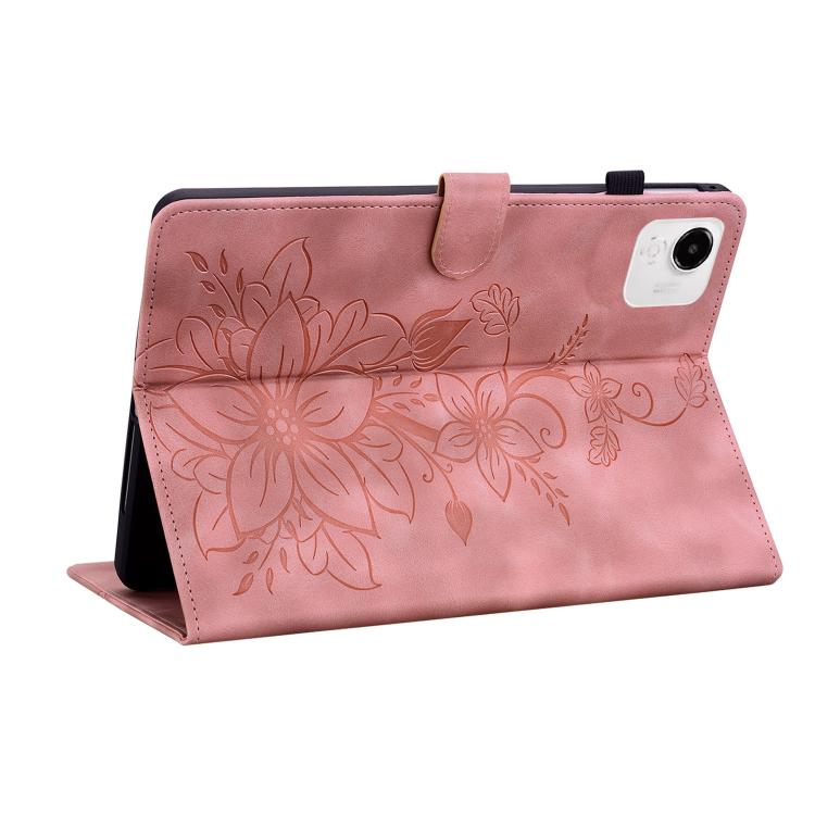 For Honor Pad X9a Lily Embossed Leather Tablet Case