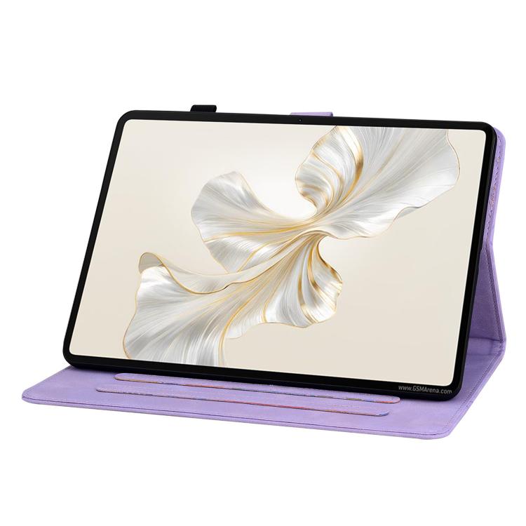 For Honor Pad X9a Lily Embossed Leather Tablet Case