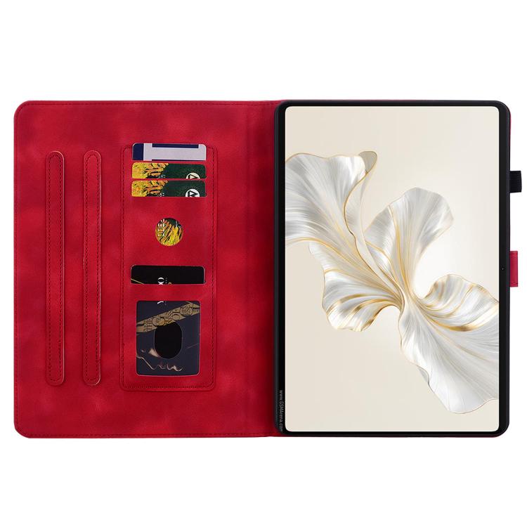 For Honor Pad X9a Lily Embossed Leather Tablet Case