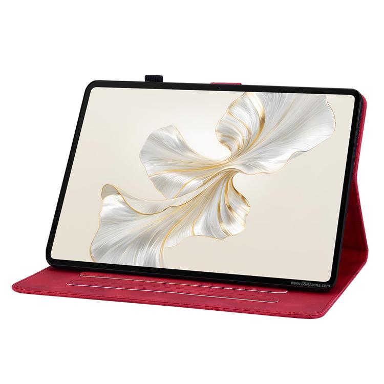For Honor Pad X9a Lily Embossed Leather Tablet Case